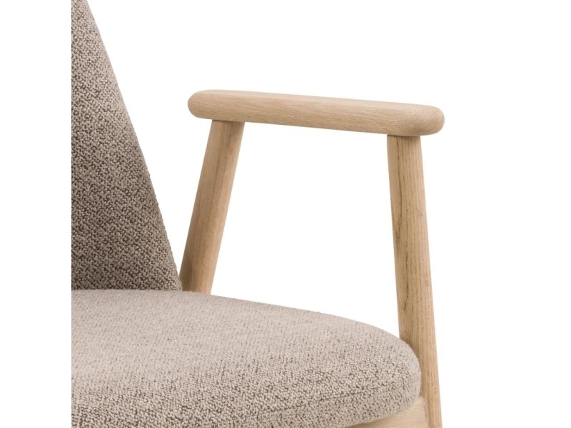 Krzesło Leo beżowe/ dąb Monza 60 - ACTONA